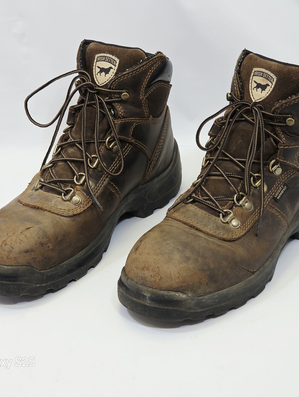 Irish Setter Steel Toe Waterproof Leather Work Boots Men’s 8.5 EE